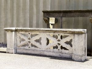 Pair of antique marble balustrades. Early 1900s.